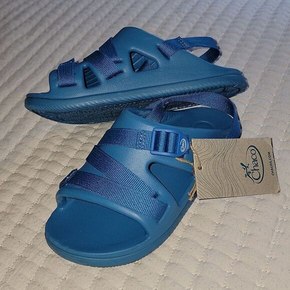 New Chaco Chillos Light Blue Adjustable Strap Performance Sport Sandals Size 2 - Picture 10 of 13